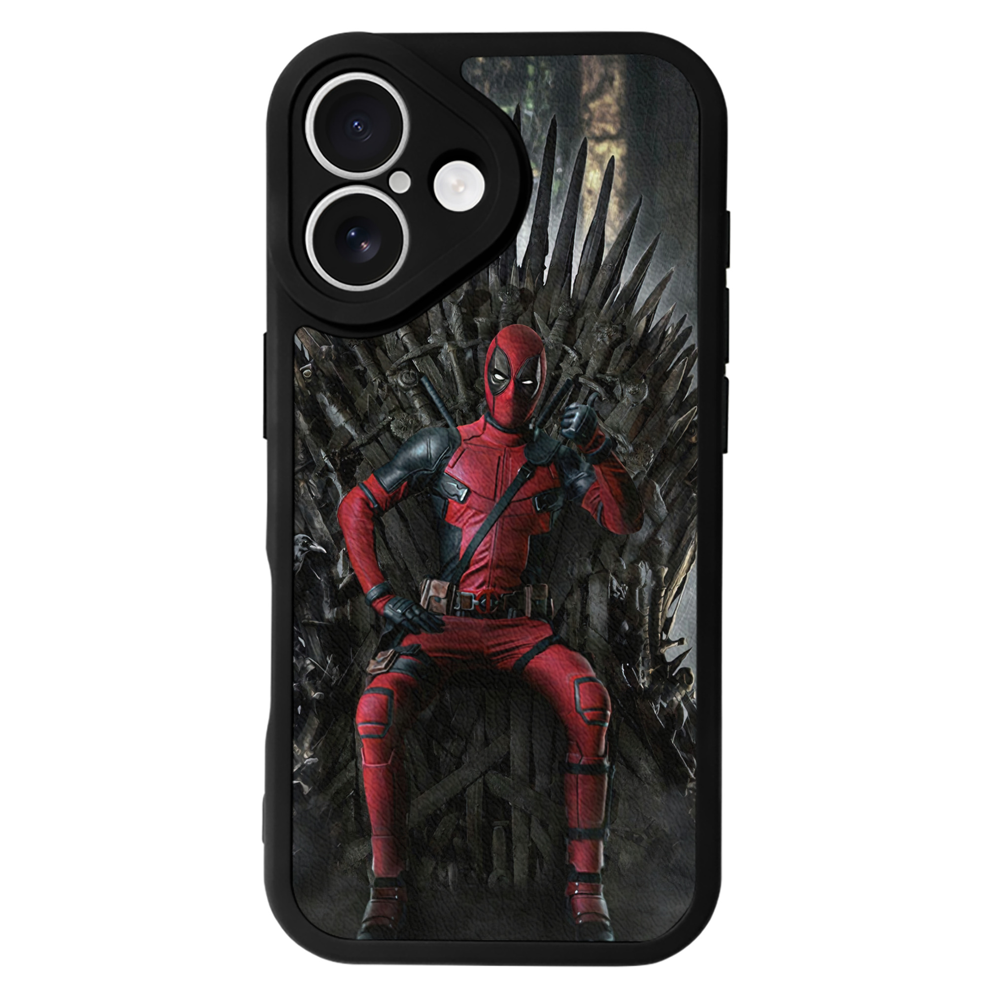 （画像用） Deadpool デッドプール 【iPhone 16シリーズ対応】シリコンスマホケース（レザー調） 材質：シリコン